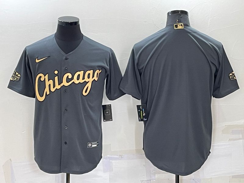 Cheap Men Chicago Cubs Blank Grey 2022 All Star Nike MLB Jersey